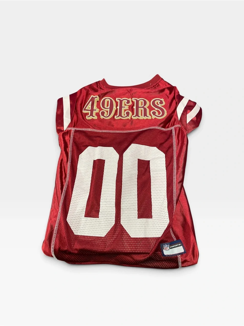 NFL San Francisco 49ers Pet Red Football Jersey with White Accents xl